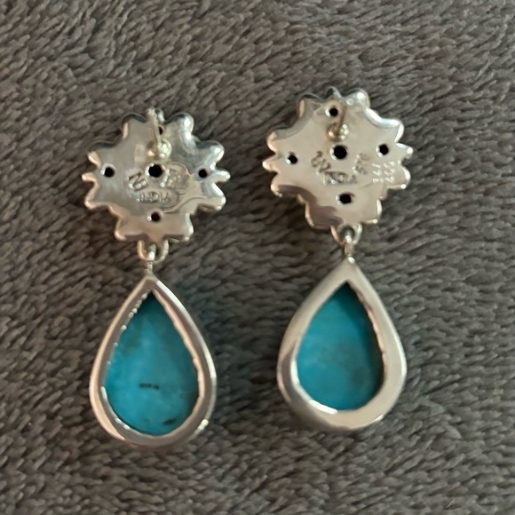 Nicky Butler Turquoise Rhodolite & Amethyst Earrings - Picture 6 of 7